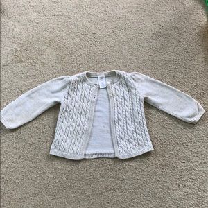 Girls 18-24 mo. Knitted Cable Knit Cardigan